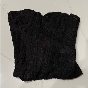 Edikted Black Lace Bustier